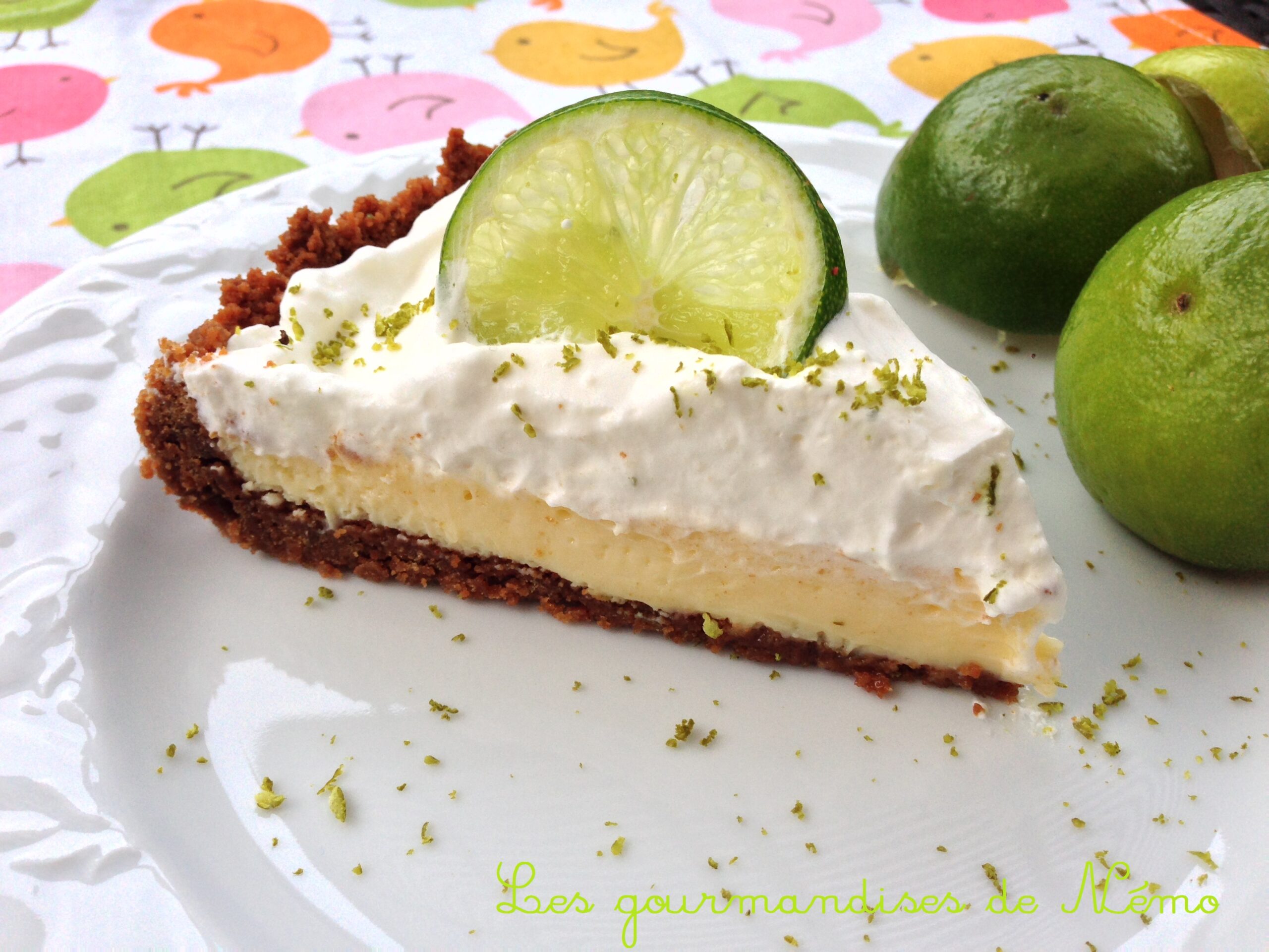 Key Lime Pie Ou Tarte Au Citron Vert Les Gourmandises De Nemo