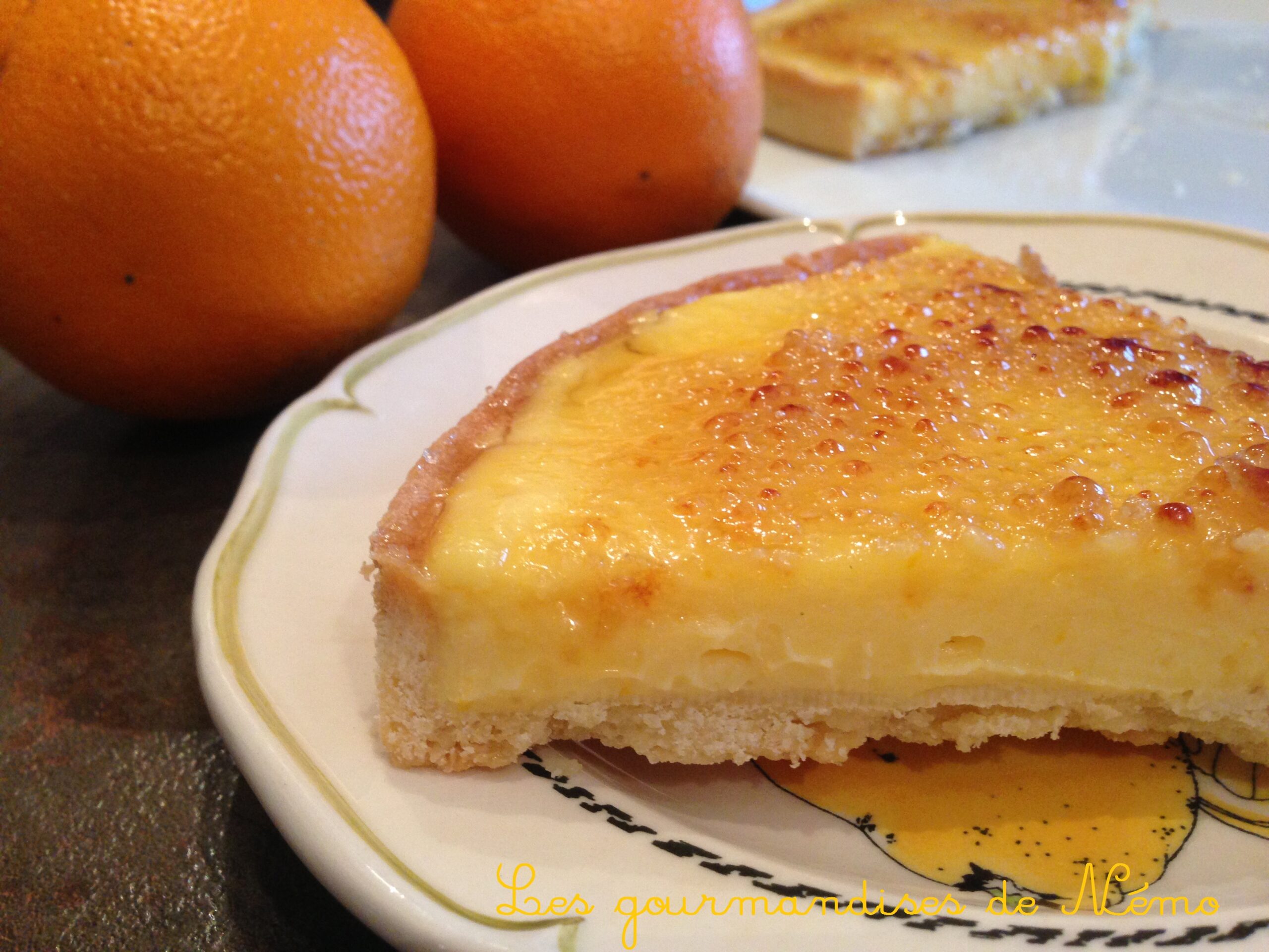 Tarte à l’orange caramélisée – Les Gourmandises de Némo