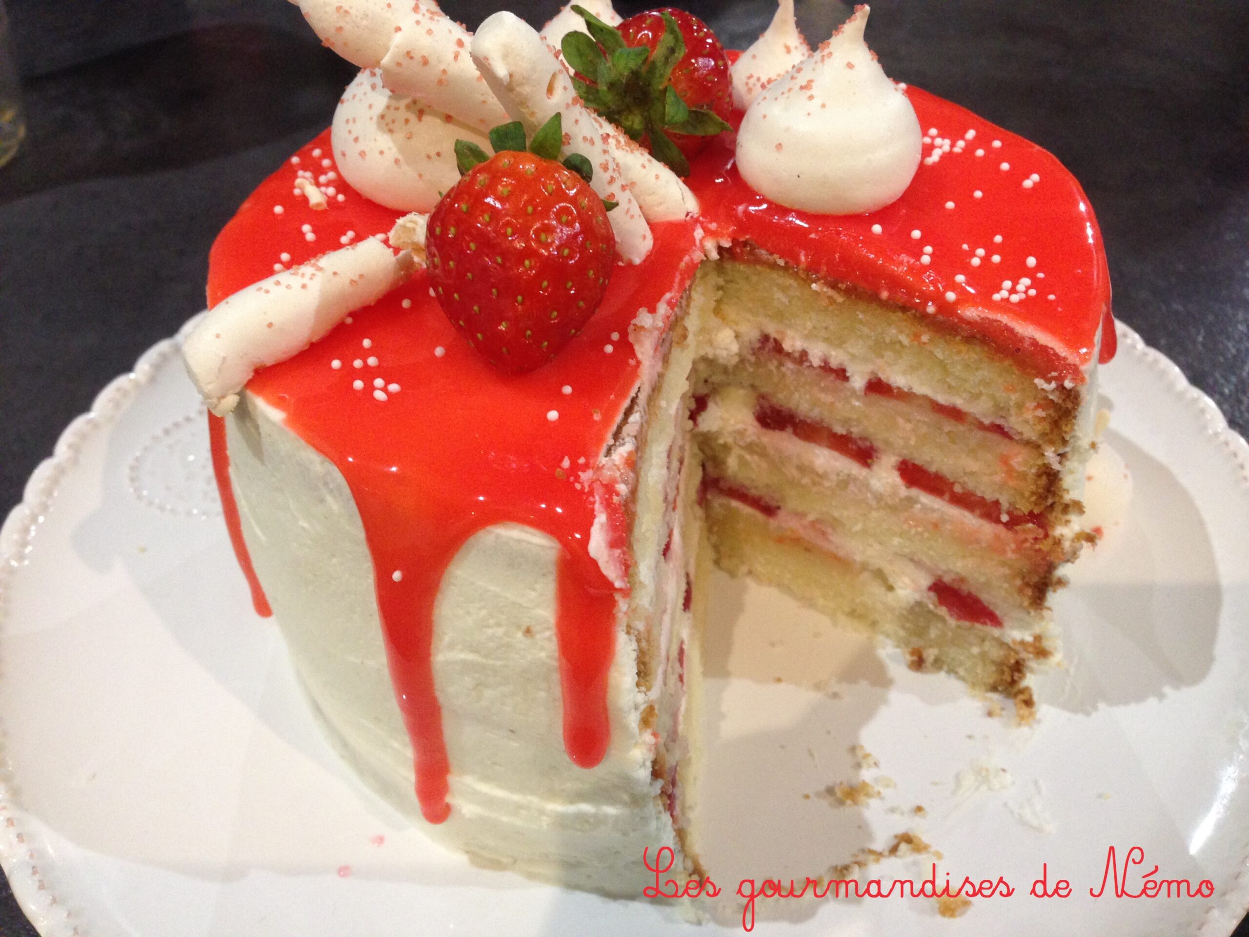 Layer Cake Aux Fraises Les Gourmandises De Nemo