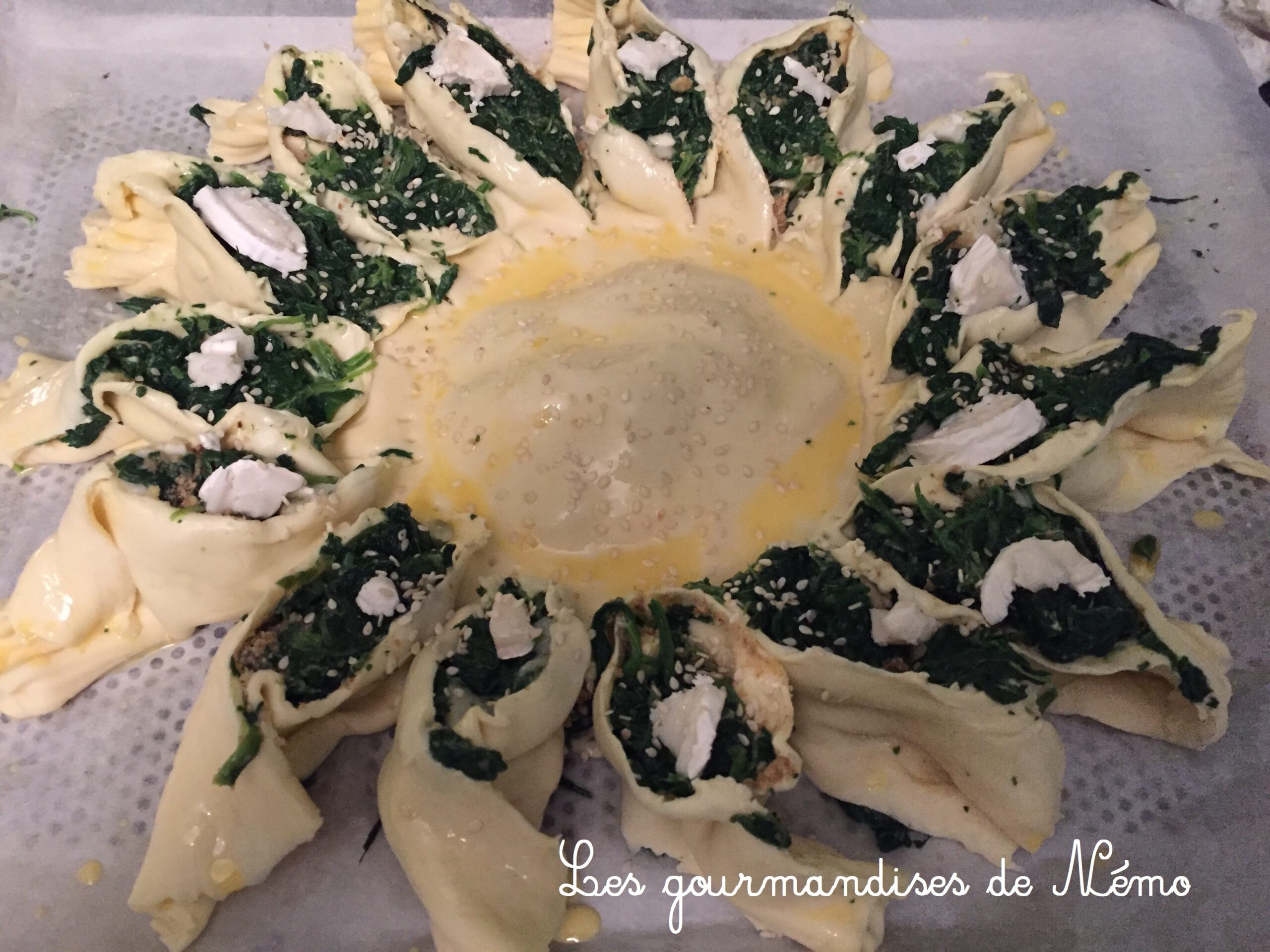 Soleil Feuillete Epinards Chevre Les Gourmandises De Nemo