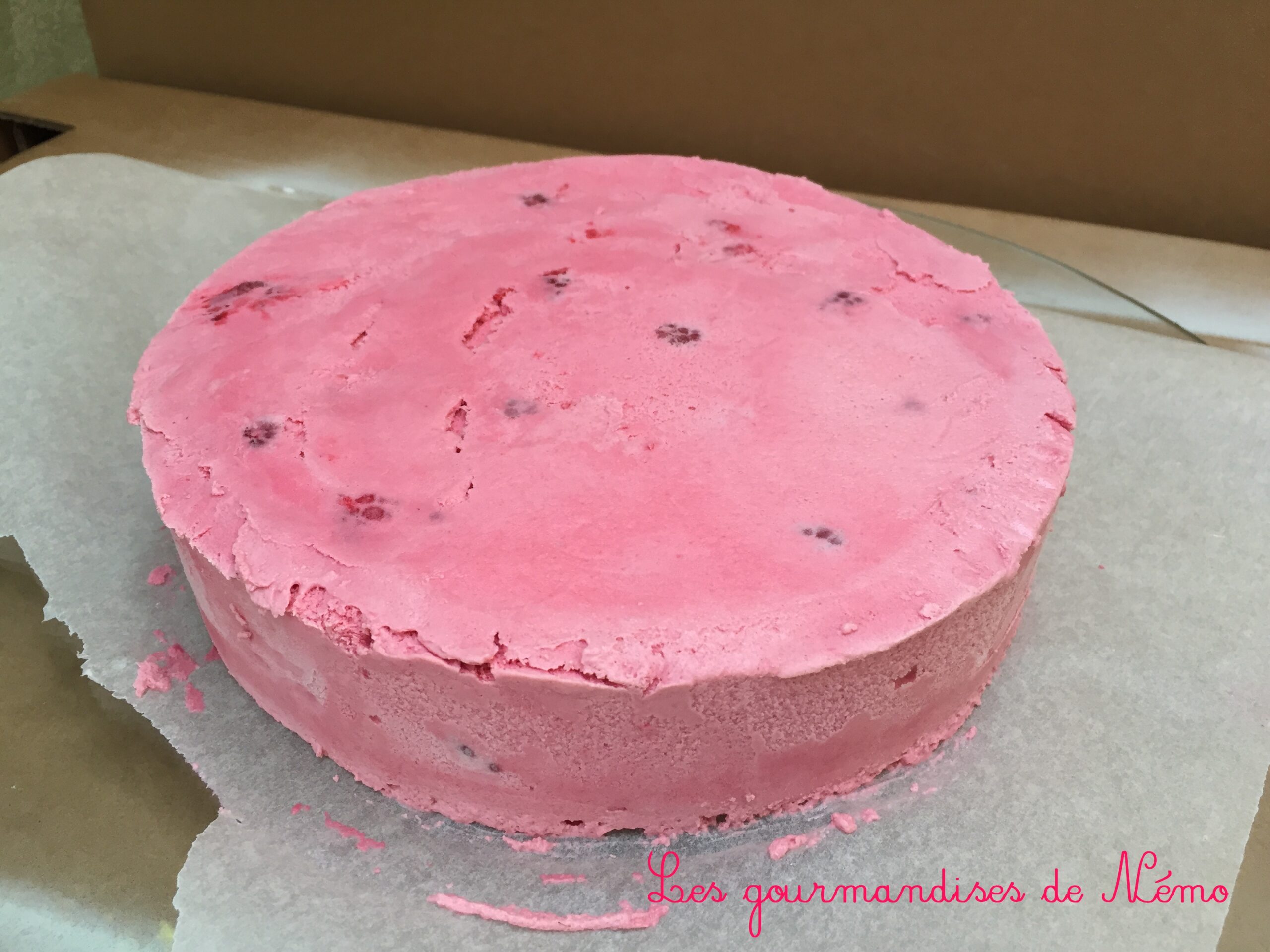 Entremet framboise amande – Les Gourmandises de Némo