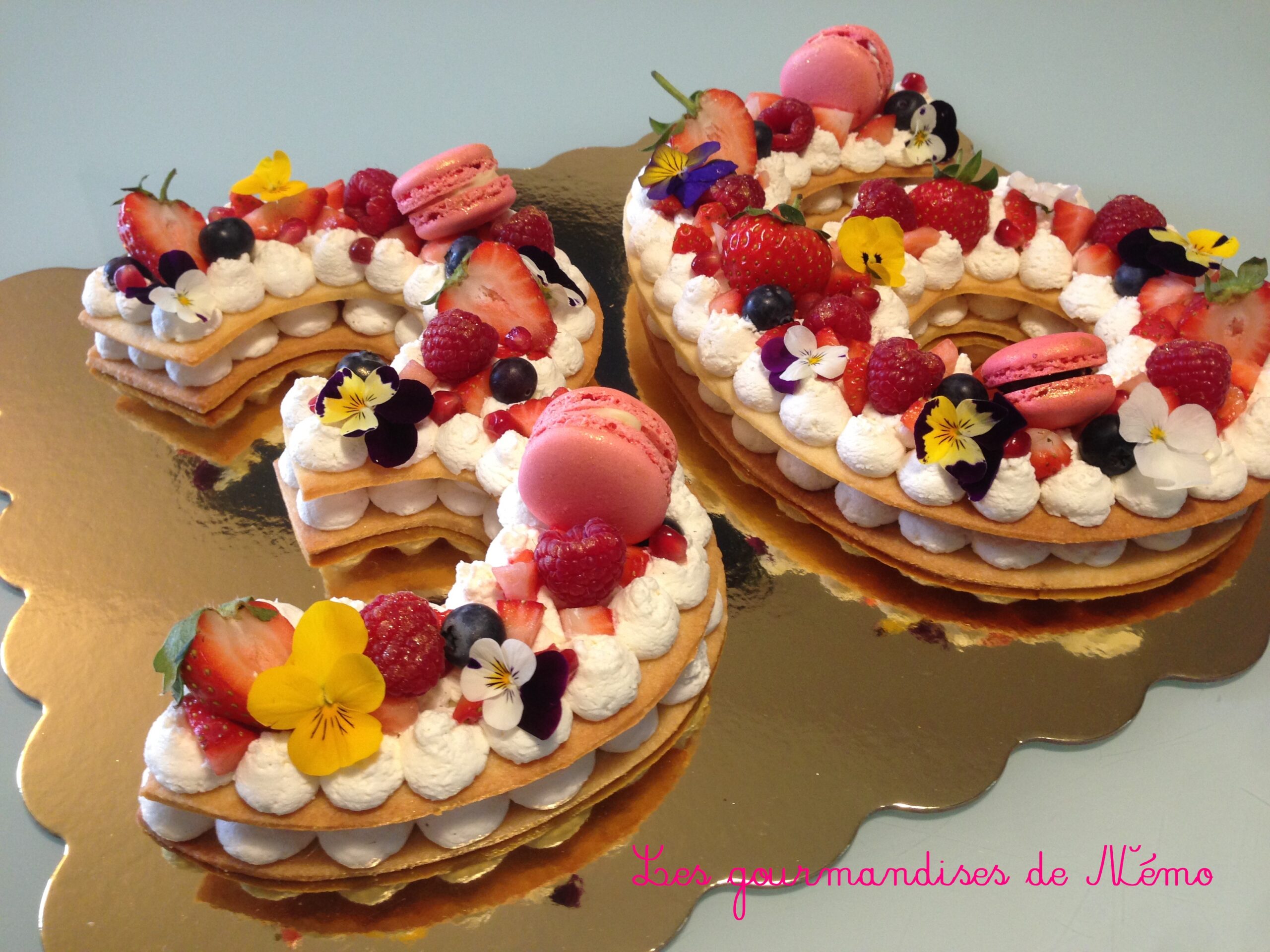 Number Cake Aux Fruits Rouges Les Gourmandises De Nemo