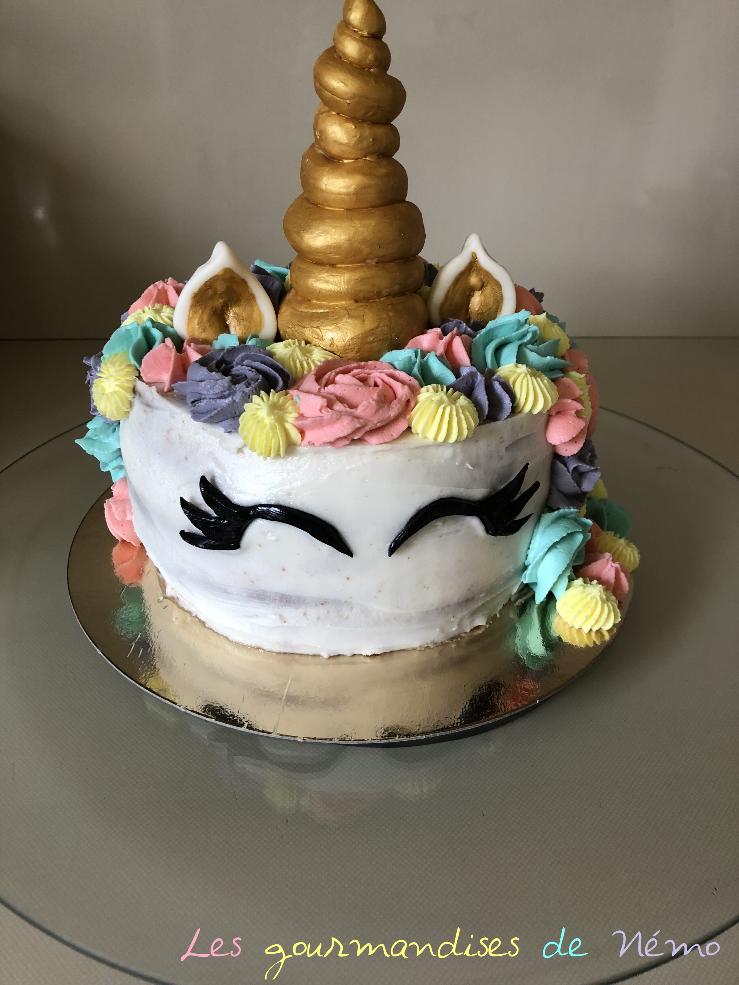 Gateau Licorne Sans Pate A Sucre Les Gourmandises De Nemo