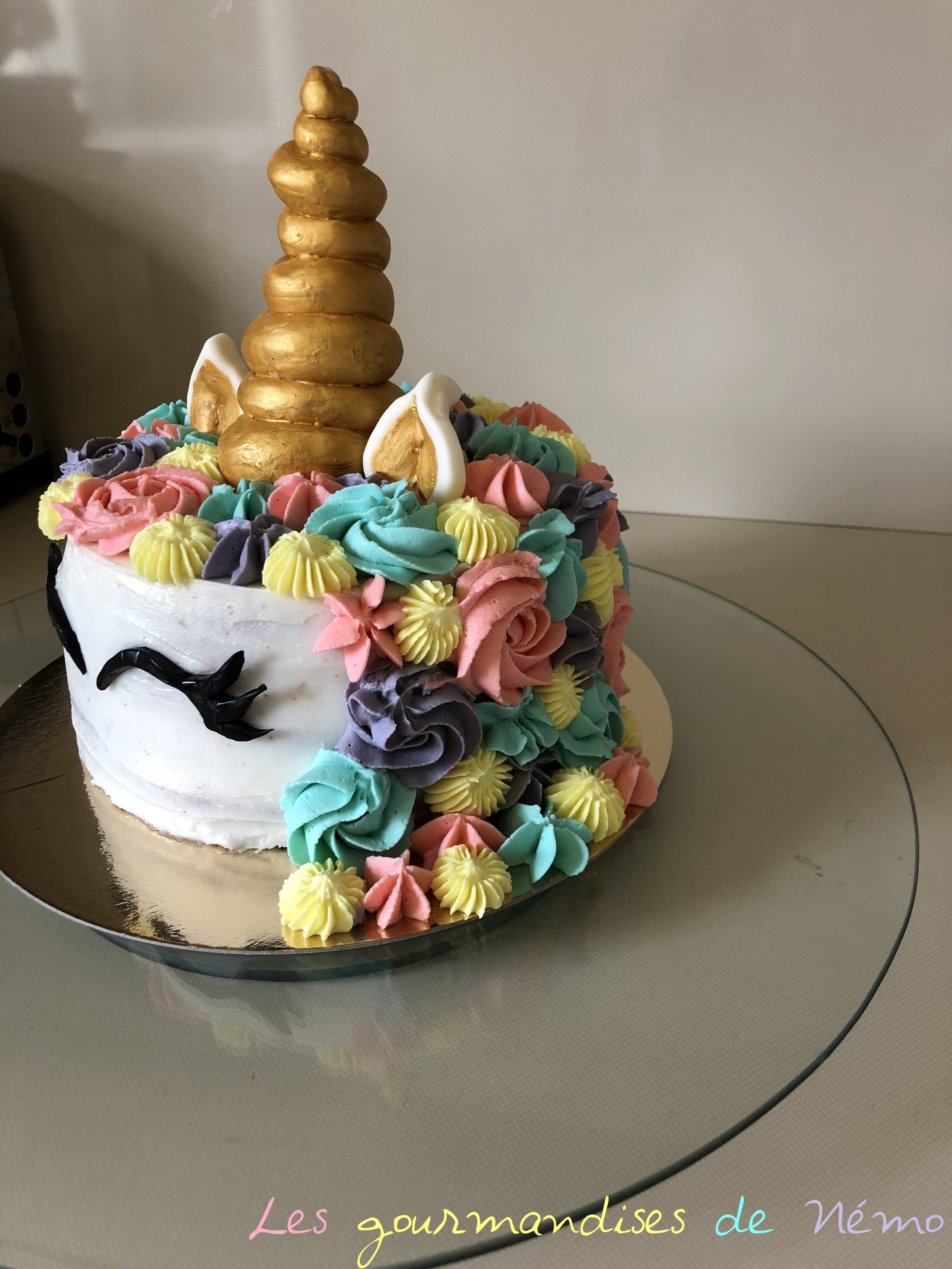 Gateau Licorne Sans Pate A Sucre Les Gourmandises De Nemo