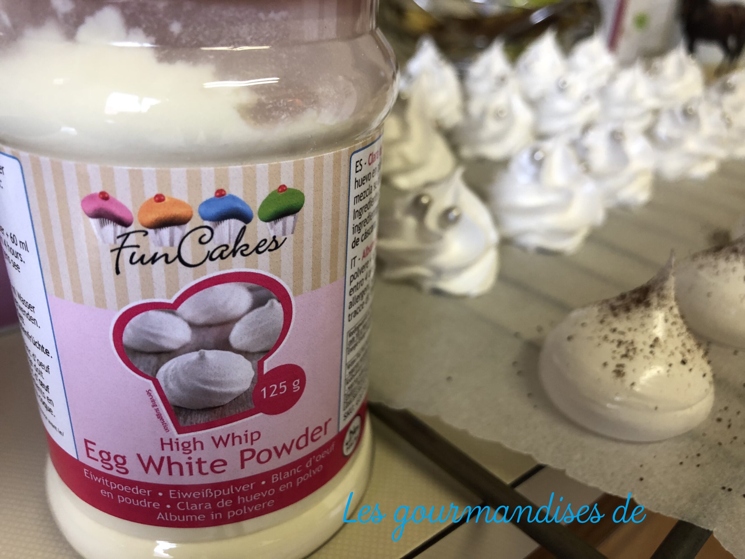 Blanc d'oeuf en poudre - 125g - Funcakes