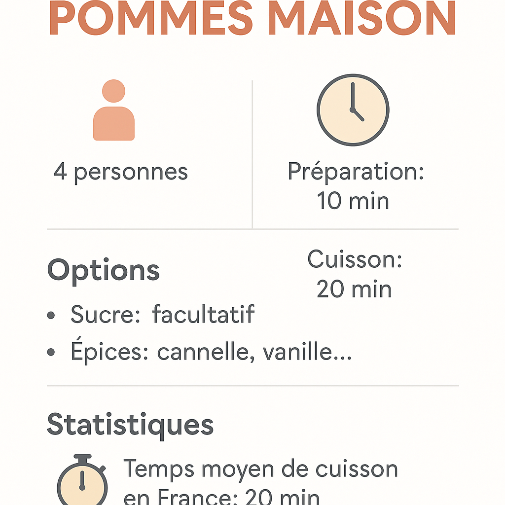 Quelles sont les informations essentielles pour votre recette de compote ?