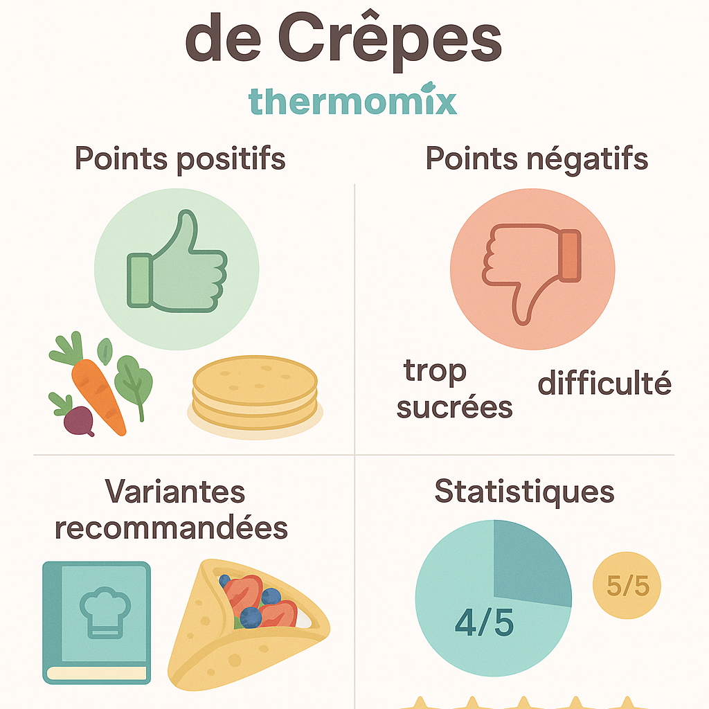 Quels sont les avis des utilisateurs sur les recettes de crêpes au Thermomix ?