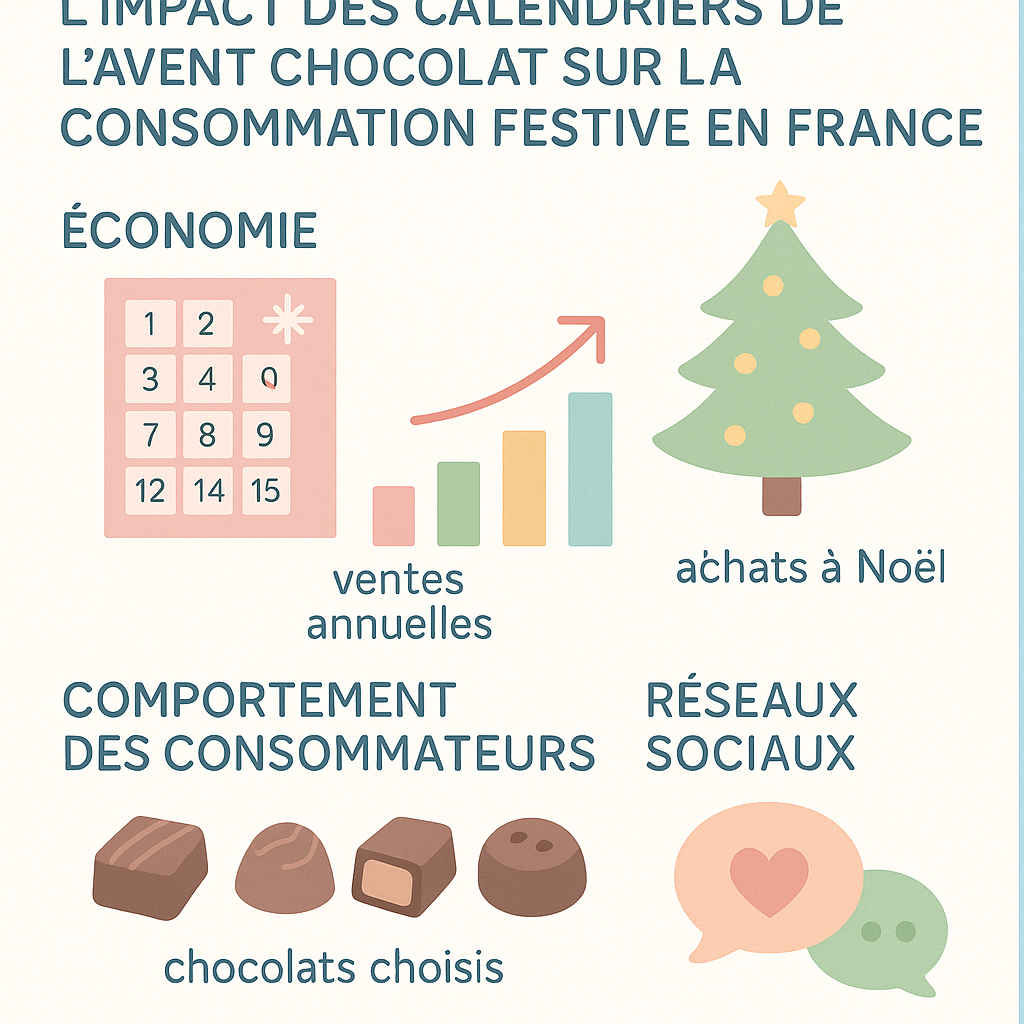 L’impact des calendriers de l’avent chocolat sur la consommation festive en France