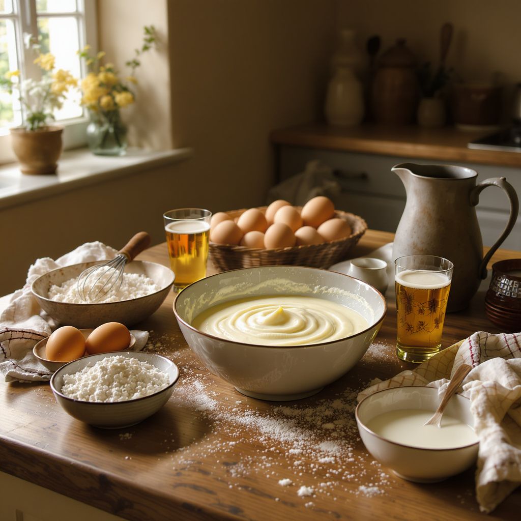 Comment préparer la pâte à crêpes à la bière sans grumeaux ?
