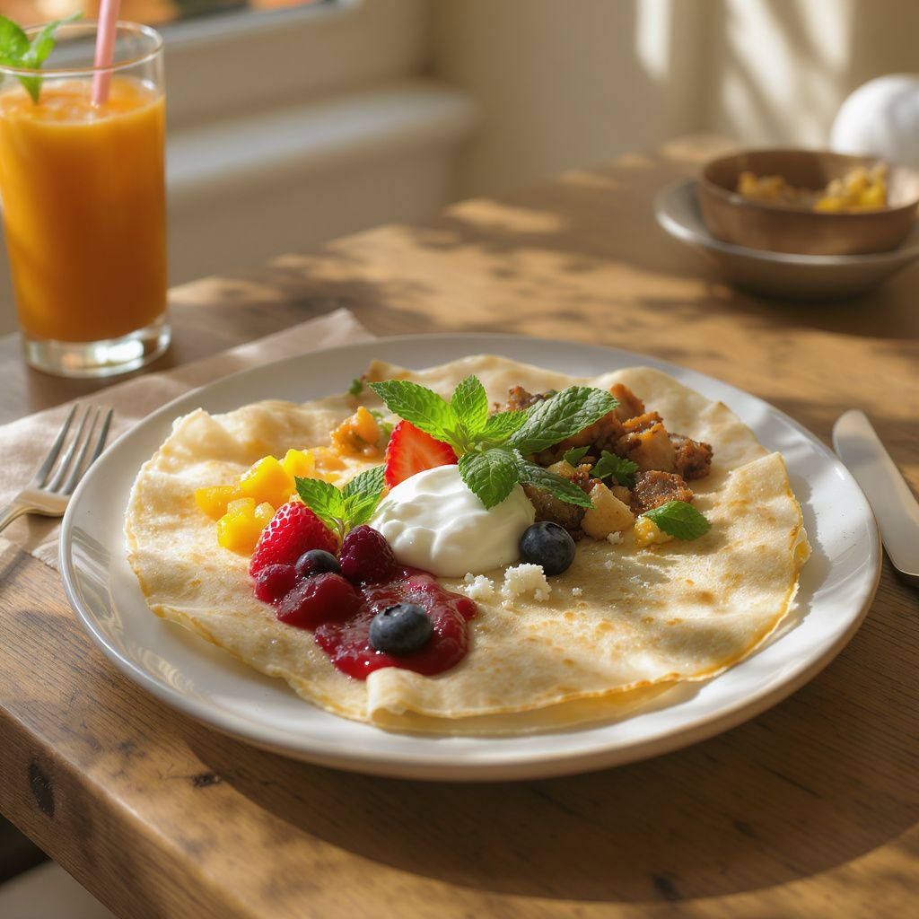 Quelles garnitures légères accompagneront les crêpes ?