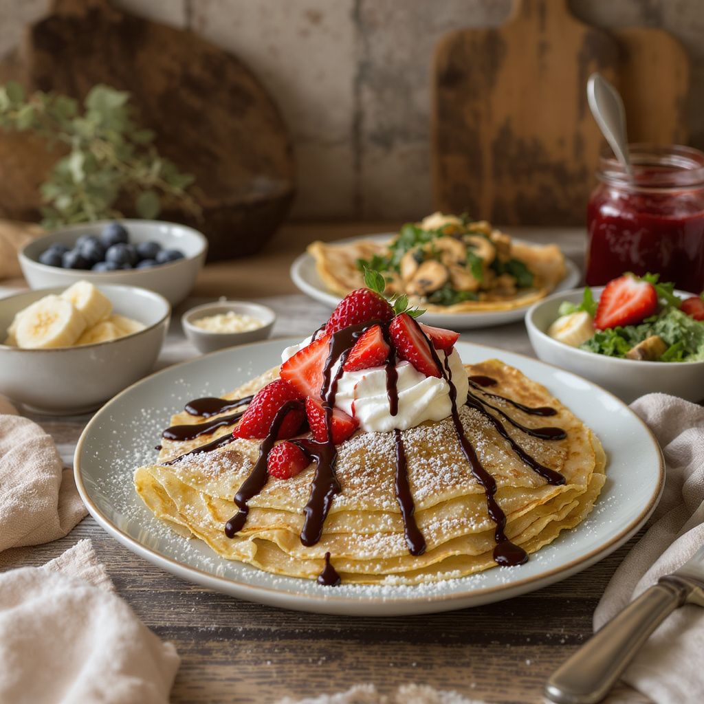 Quelles sont les meilleures garnitures à associer avec des crêpes rapides ?