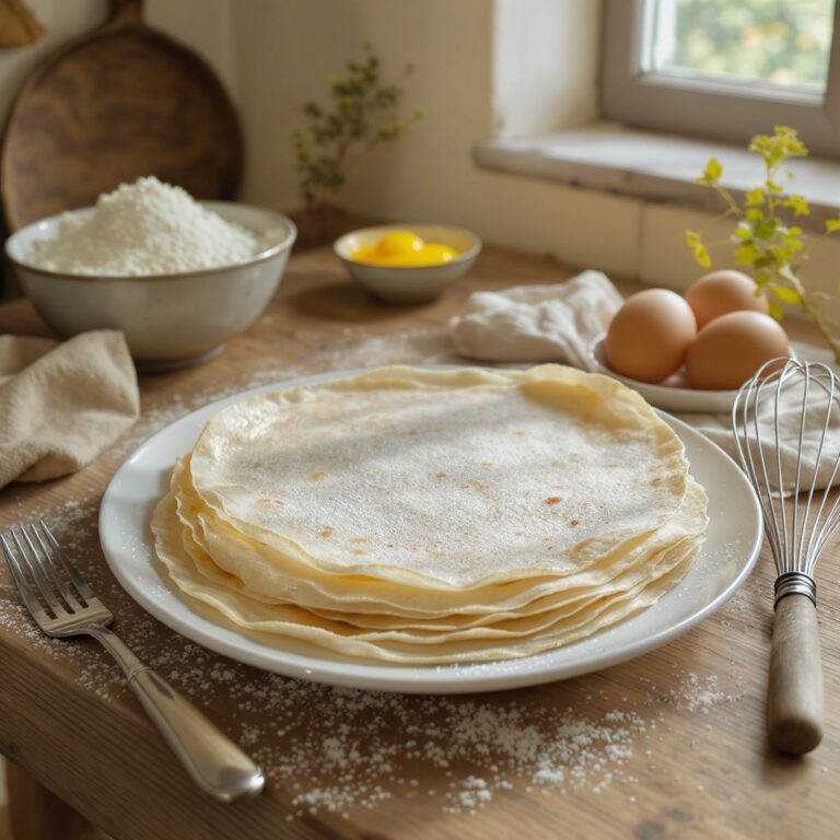 Recette simple et délicieuse de crêpes à la farine de riz