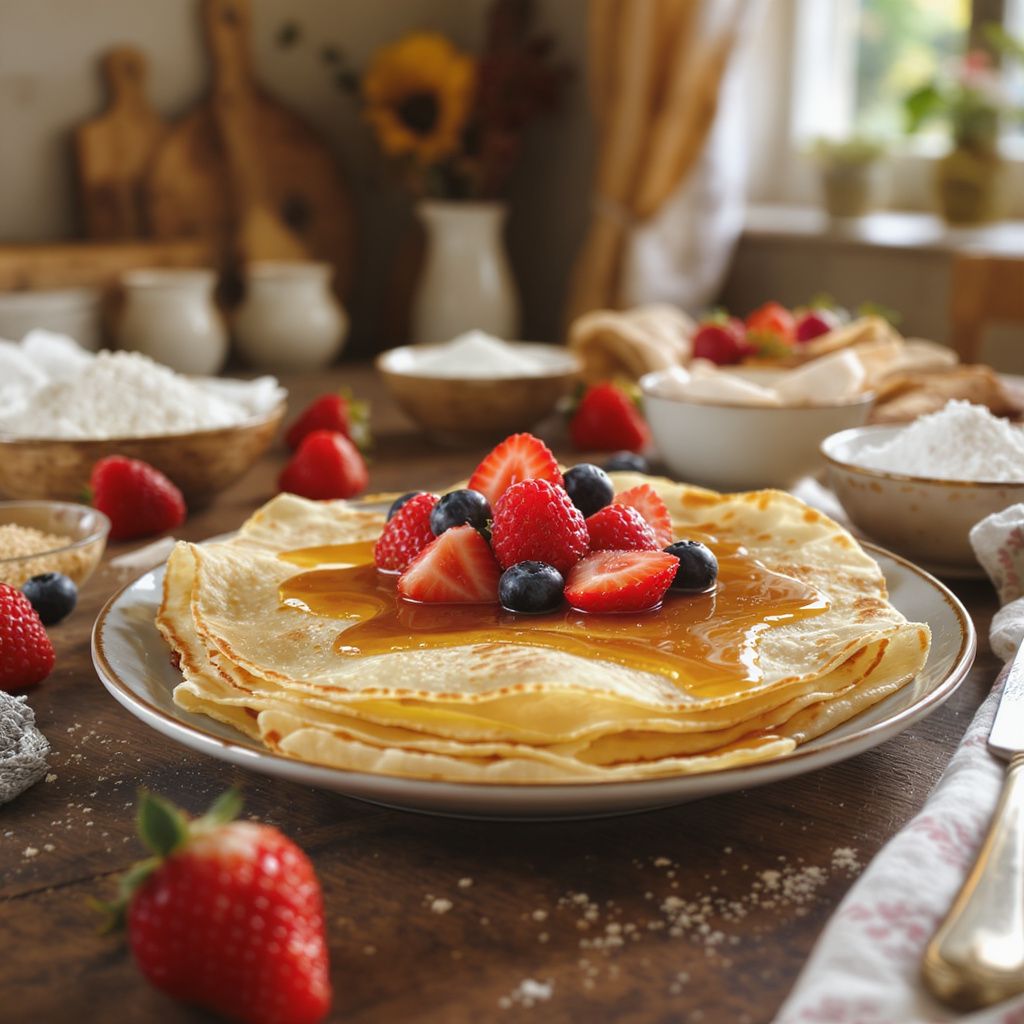 Quels sont les ingrédients nécessaires pour réaliser des crêpes sans beurre ?