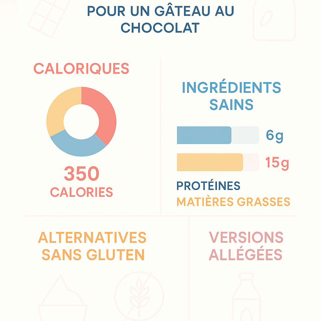 Quels sont les conseils nutritionnels à considérer pour un gâteau au chocolat ?