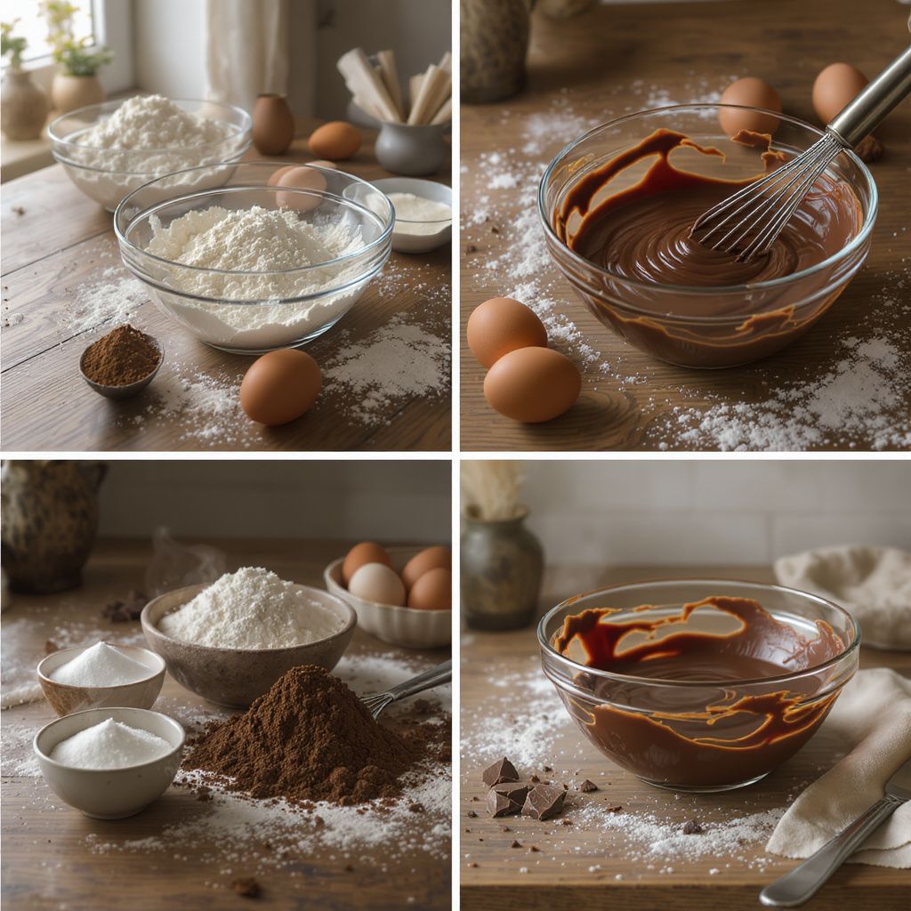 Comment préparer la pâte à gâteau au chocolat étape par étape ?