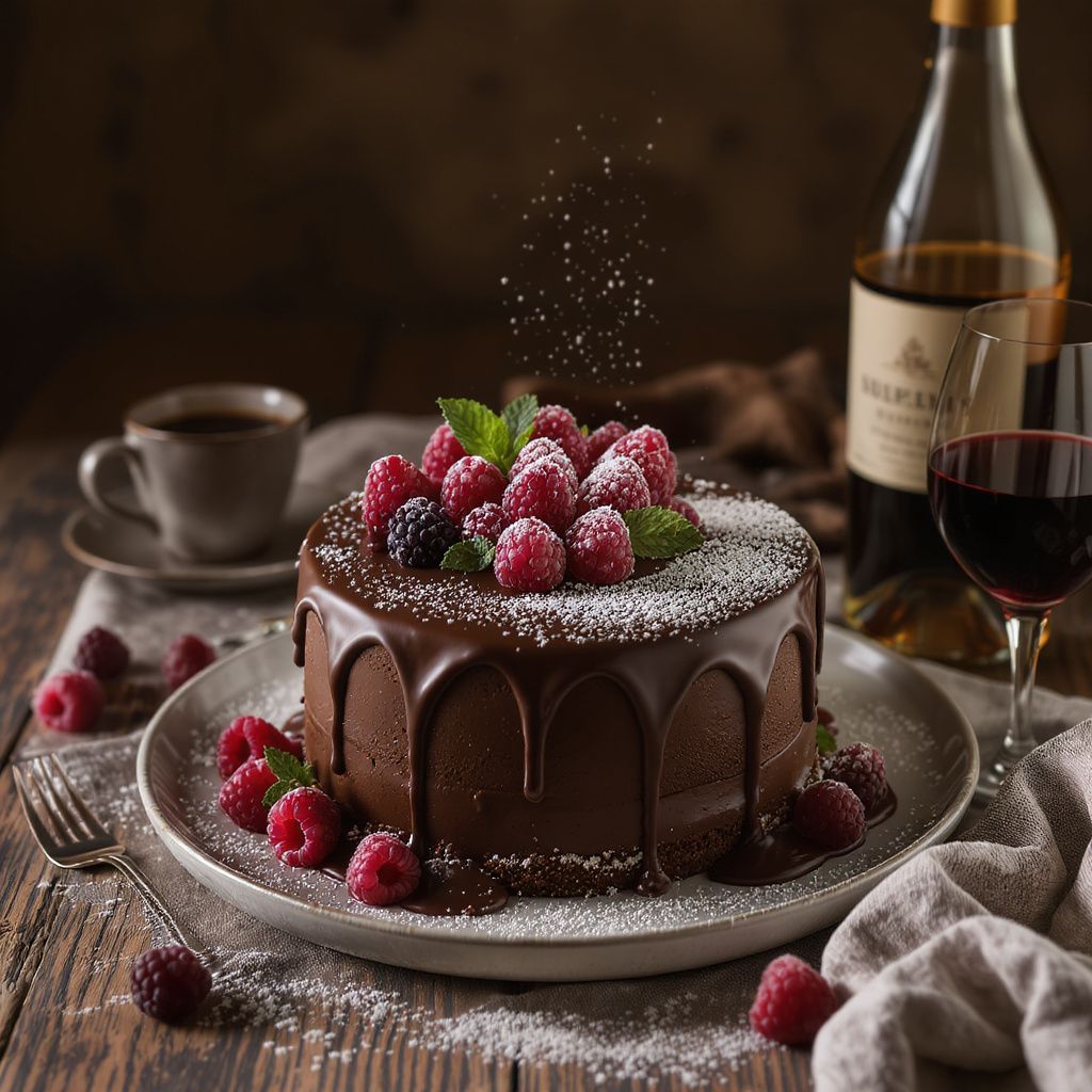 Comment décorer et accompagner un gâteau au chocolat moelleux ?