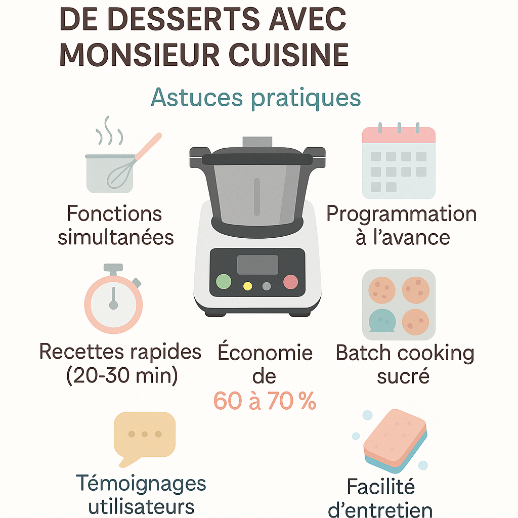 Comment gagner du temps et économiser en utilisant Monsieur Cuisine pour les desserts ? Comment gagner du temps et économiser en utilisant Monsieur Cuisine pour les desserts ?